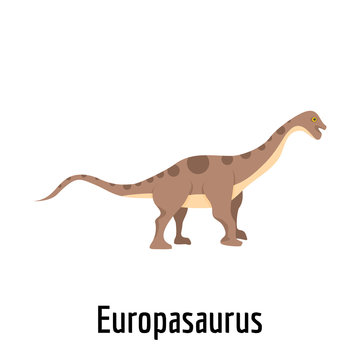 Europasaurus icon. Flat illustration of europasaurus vector icon for web.