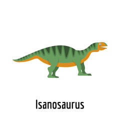 Isanosaurus icon. Flat illustration of isanosaurus vector icon for web.