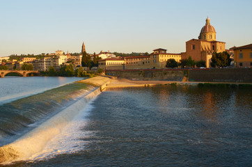 The Church of San Frediano at sunset, Florence, Italy