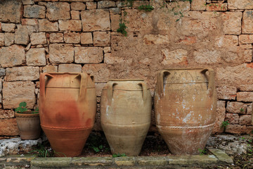 Italy, SE Italy, Ostuni. Urns.