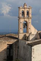 Fototapeta na wymiar Italy, SE Italy, Ostuni. Old City Bell Tower.