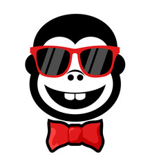 funny gorilla with glasses