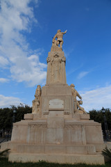 Fototapeta na wymiar Italy, southern Italy. Puglia. Small comune of the Metropolitan City of Bari, Monopoli, Statue of Sacred Verses.