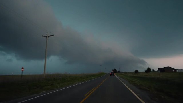 Storm Chasers Follow Severe Storm