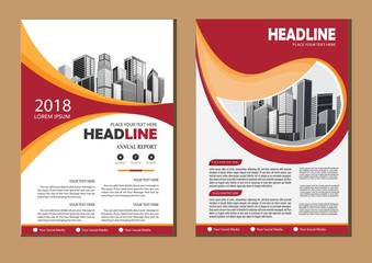 Brochure design, cover modern layout, annual report, poster, flyer in A4 with colorful triangles, geometric shapes for tech, science, market with light background