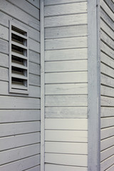 white siding on a house