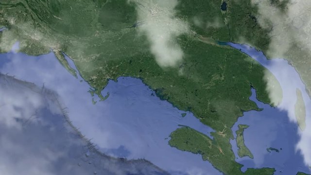 Земля zoom -  Огаста Мэн США