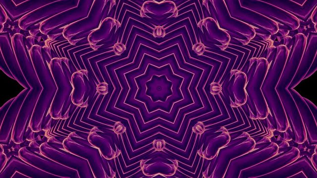 shiny ornamental purple metal chain kaleidoscope seamless loop pattern animation abstract background New quality ethnic tribal holiday native universal motion dynamic cool nice joyful music video