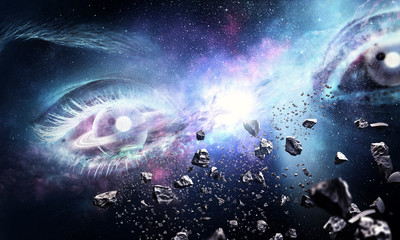 Space abstract backdrop