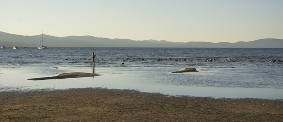 Beautiful landscape in the Tahoe Lake