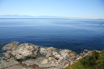 Fototapeta na wymiar Coastline, Victoria, BC, Canada