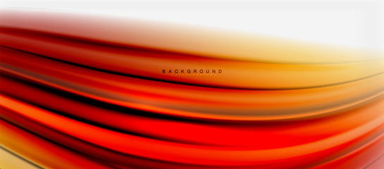 Blurred fluid colors background, abstract waves lines, vector illustration