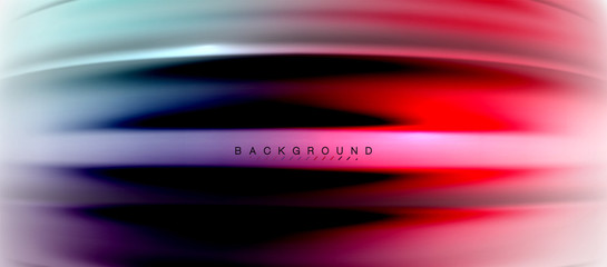 Blurred fluid colors background, abstract waves lines, vector illustration