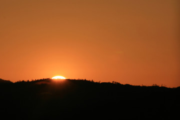 Fototapeta na wymiar Sunset Over Victoria, BC, Canada