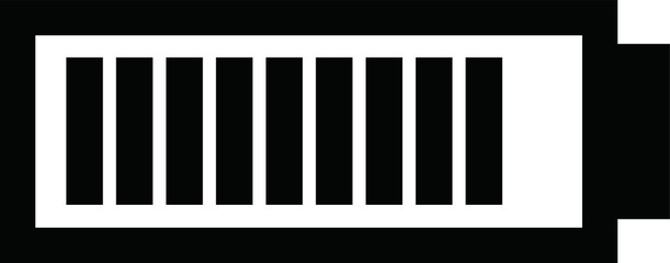 Monochrome Battery level illustration