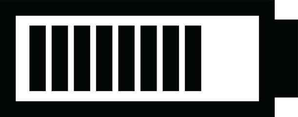 Monochrome Battery level illustration