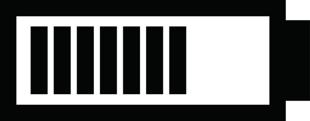 Monochrome Battery level illustration