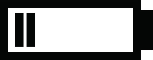 Monochrome Battery level illustration