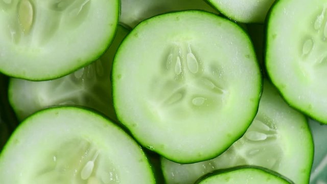 Cucumber sliced rotation