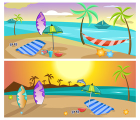 summer traveling banner design