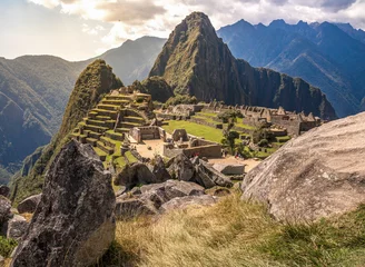 Photo sur Plexiglas Machu Picchu Machu picchu at afternoon