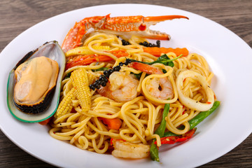 Seafood spaghetti