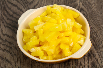Canned pineapple
