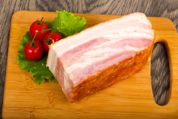 Raw bacon
