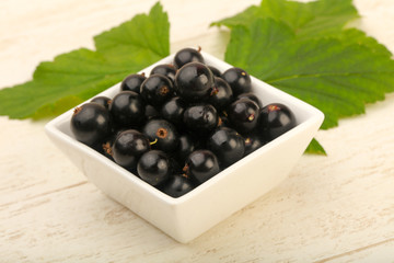 Ripe black currants