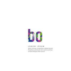 Initial BO Colorful Logo Design. Can be adapt to Corporate identity, logo, icon, symbol and brand identity.