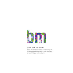Initial BM Colorful Logo Design. Can be adapt to Corporate identity, logo, icon, symbol and brand identity.