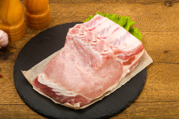 Raw pork meat