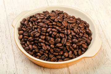 Fototapeta na wymiar Roasted coffee beans