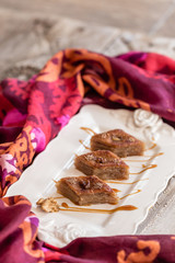 Azerbaijani traditional baklava. 