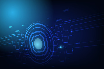 Global network connection with business concept and world map, vector 
