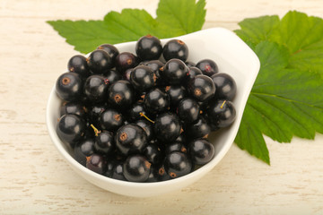 Ripe black currants