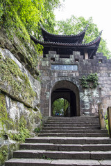 Obraz premium Guard door in fishing city,sichuan,china