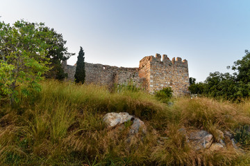 Fototapeta na wymiar Alanya Castle Wall. Turkey