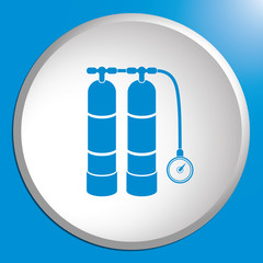 Aqualung for swimming icon