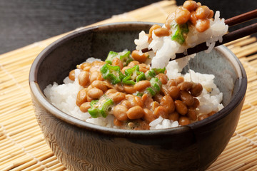 オクラと納豆ご飯