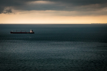 Obraz premium Storm is coming in the gulf of Trieste