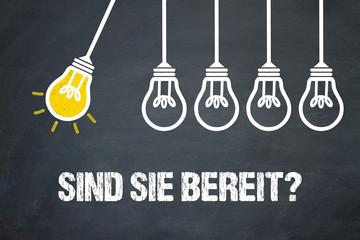 Fototapeta premium Sind Sie bereit? / Lampen / Konzept