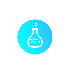 Chemistry, reaction, test tube icon