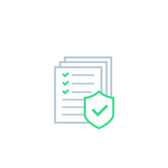 insurance icon, vector