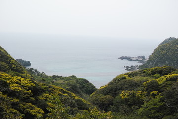 海と山