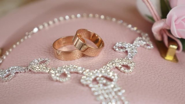 Dreamy photo of Gold ring and necklace