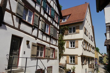 Webergasse im Weberviertel von Biberach an der Riß.