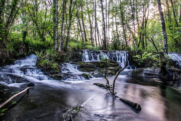 waterfall in a river
