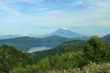 Fototapeta premium Mt Fuji i jezioro Ashinoko