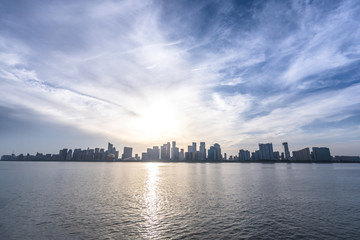 Obraz premium panoramic city skyline in hangzhou china